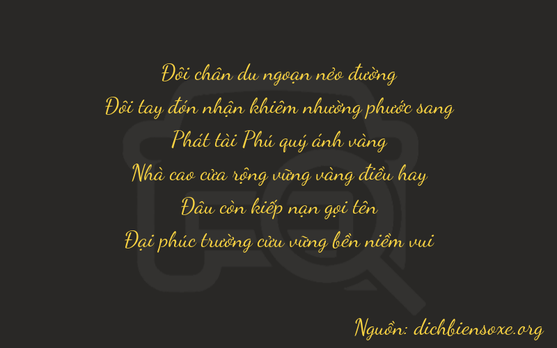 Thơ dịch biển số xe 22809