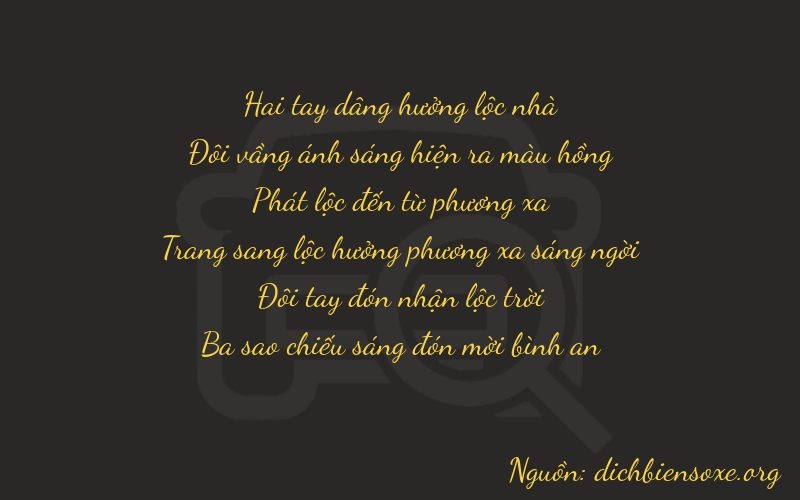Thơ dịch biển số xe 22823