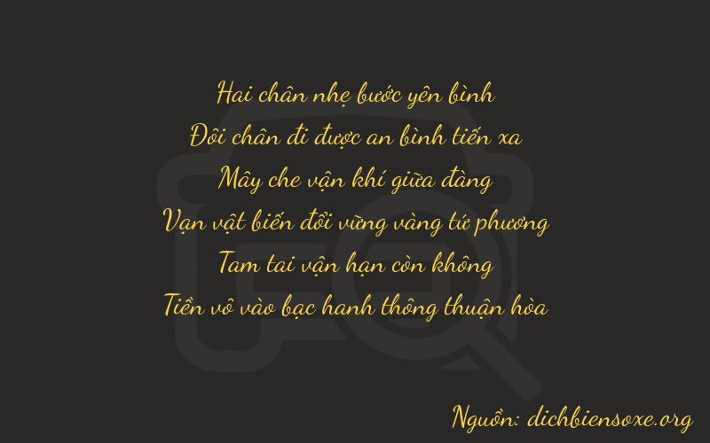 Thơ dịch biển số xe 22830