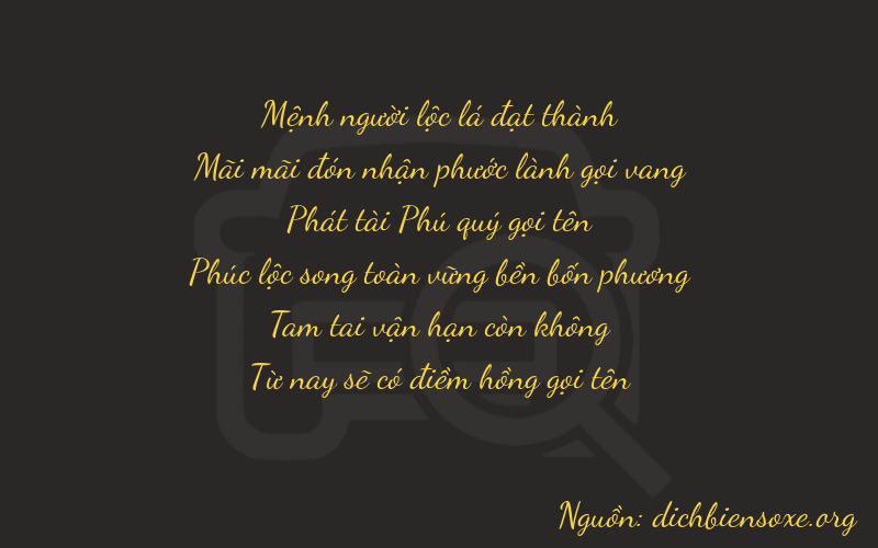 Thơ dịch biển số xe 22835