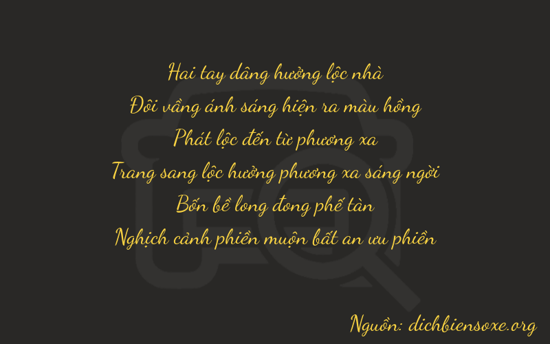 Thơ dịch biển số xe 22841