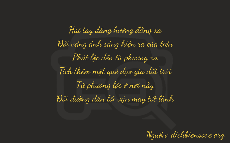 Thơ dịch biển số xe 22842