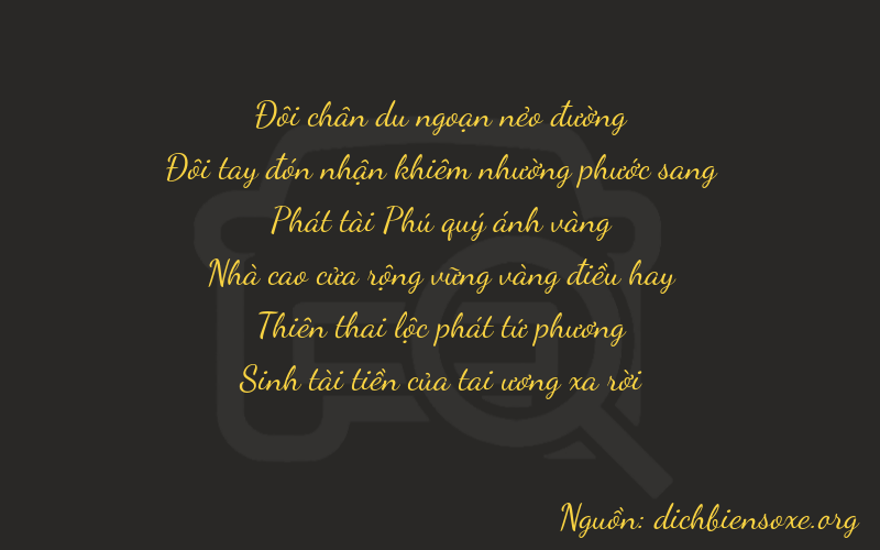 Thơ dịch biển số xe 22845