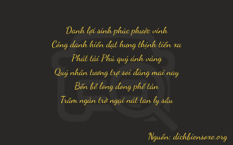 Thơ dịch biển số xe 22846