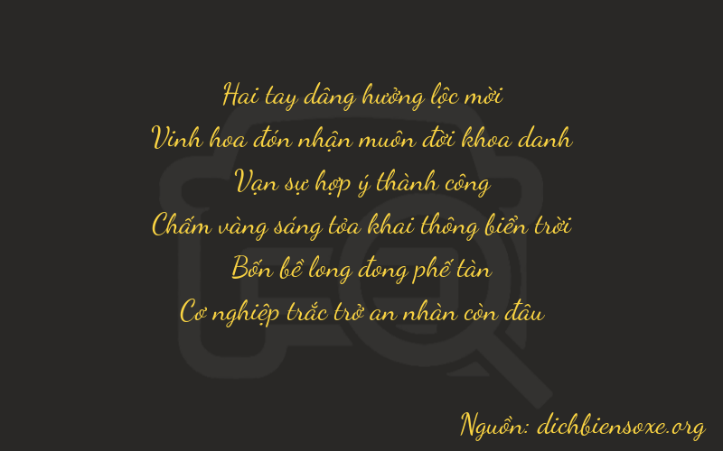 Thơ dịch biển số xe 22849
