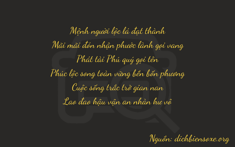 Thơ dịch biển số xe 22853