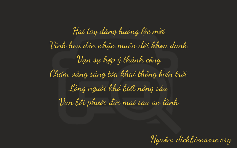 Thơ dịch biển số xe 22867