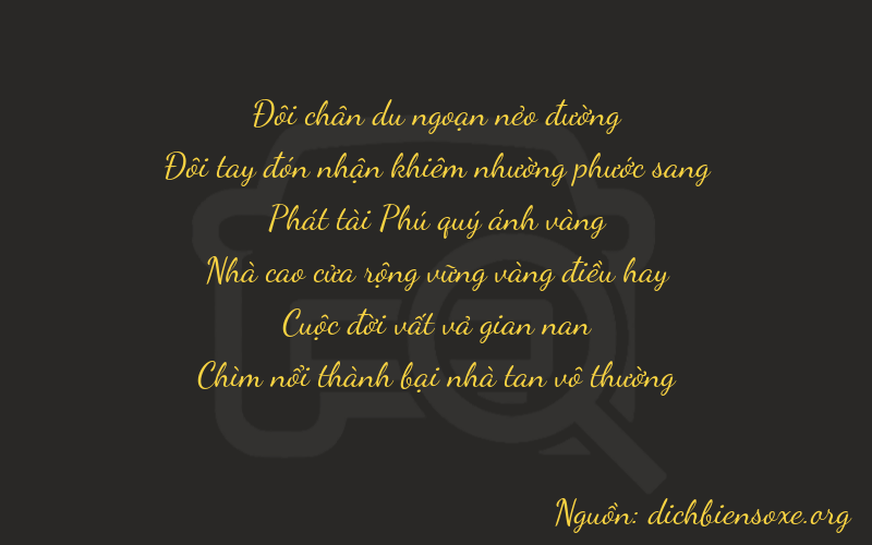 Thơ dịch biển số xe 22872