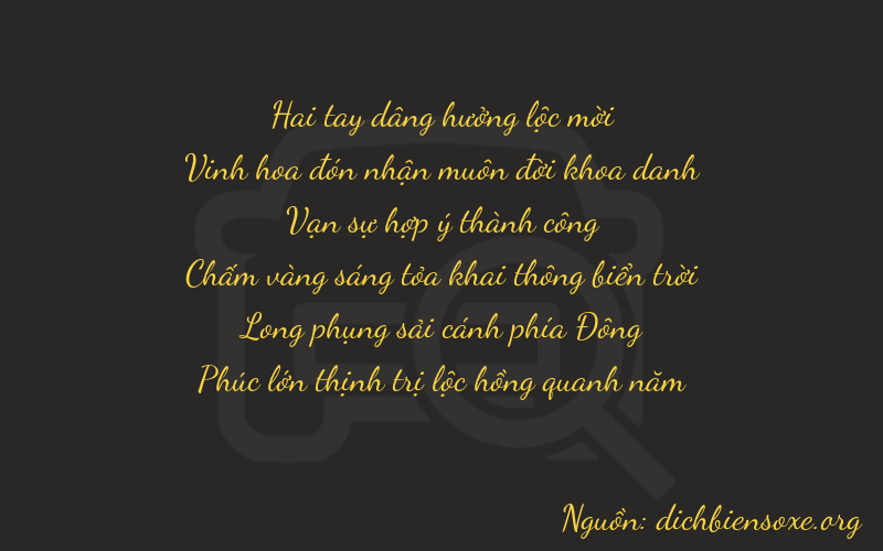 Thơ dịch biển số xe 22876