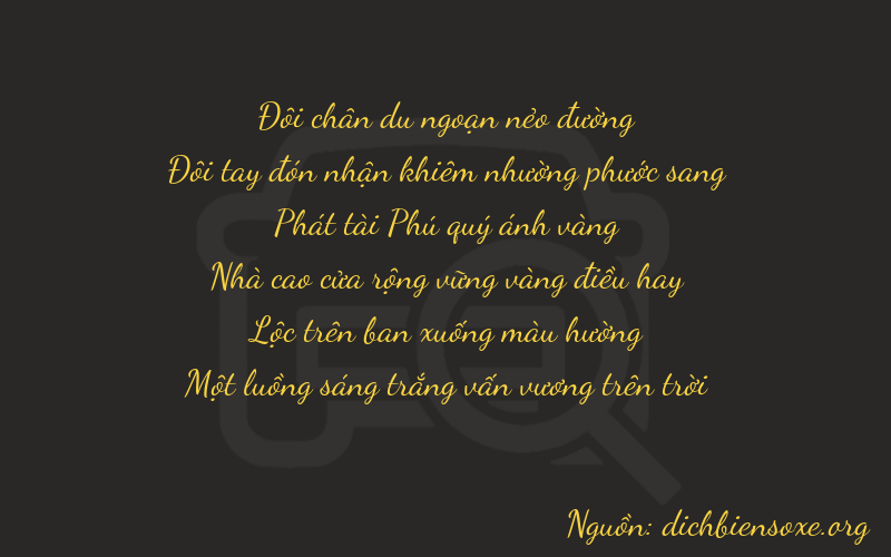 Thơ dịch biển số xe 22881