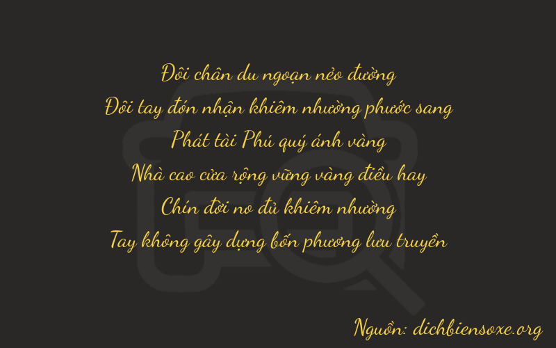 Thơ dịch biển số xe 22890