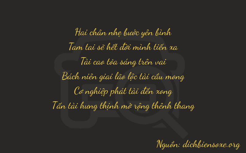 Thơ dịch biển số xe 23388