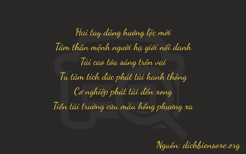 Thơ dịch biển số xe 23389