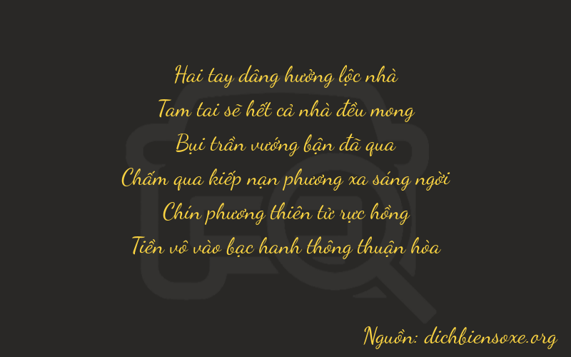 Thơ dịch biển số xe 23390