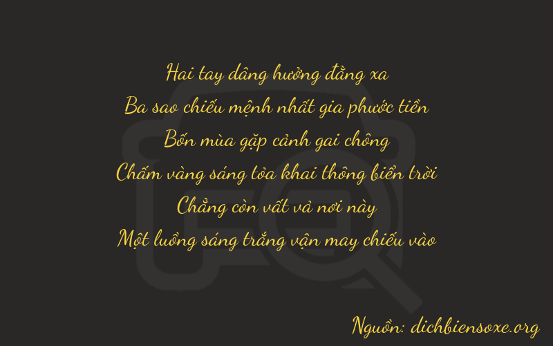 Thơ dịch biển số xe 23401