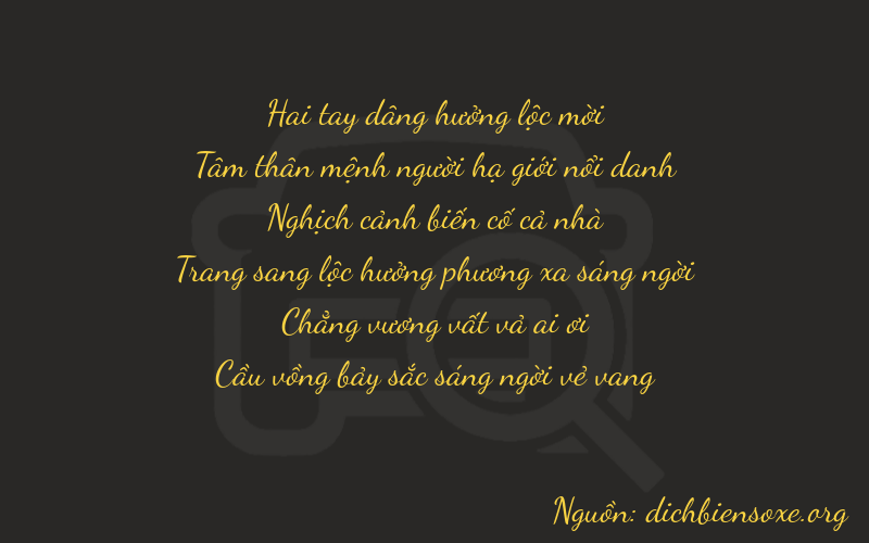Thơ dịch biển số xe 23407