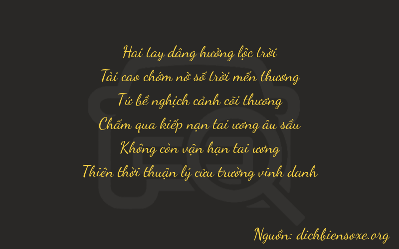Thơ dịch biển số xe 23409