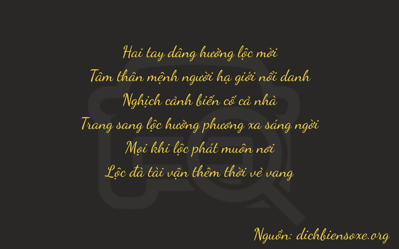 Thơ dịch biển số xe 23416