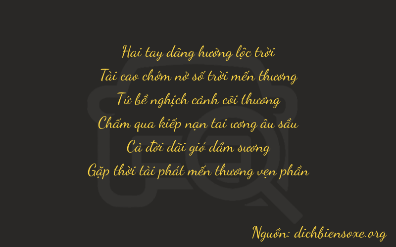 Thơ dịch biển số xe 23418