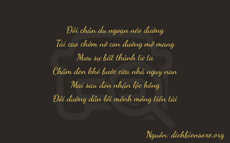 Thơ dịch biển số xe 23422