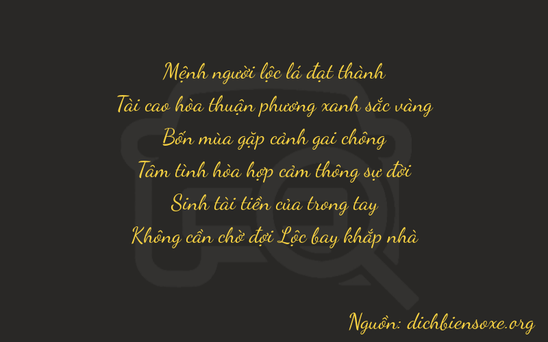 Thơ dịch biển số xe 23430