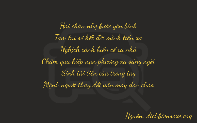 Thơ dịch biển số xe 23433