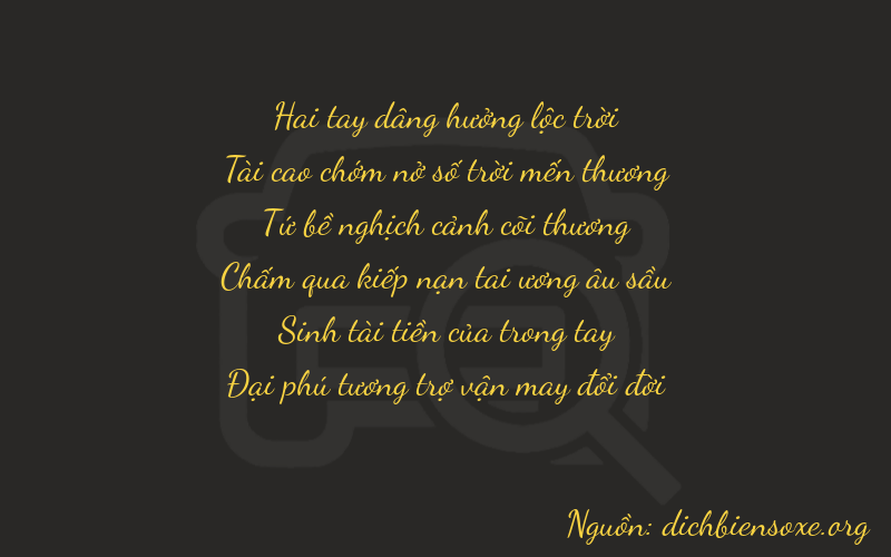Thơ dịch biển số xe 23436