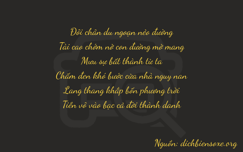 Thơ dịch biển số xe 23440