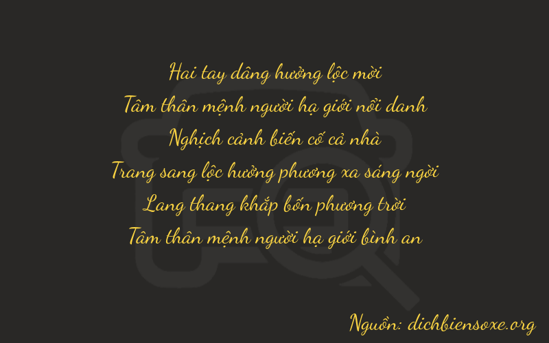 Thơ dịch biển số xe 23443