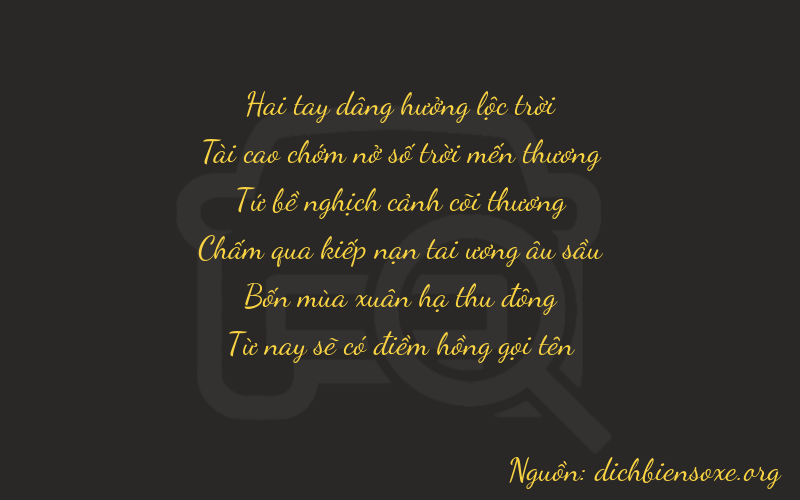 Thơ dịch biển số xe 23445