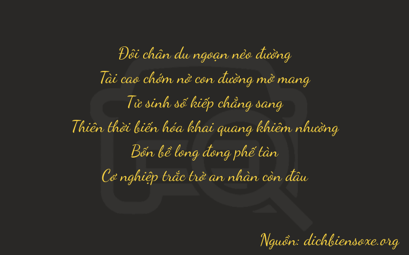 Thơ dịch biển số xe 23449