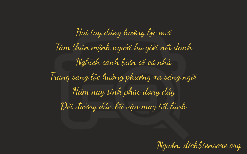 Thơ dịch biển số xe 23452