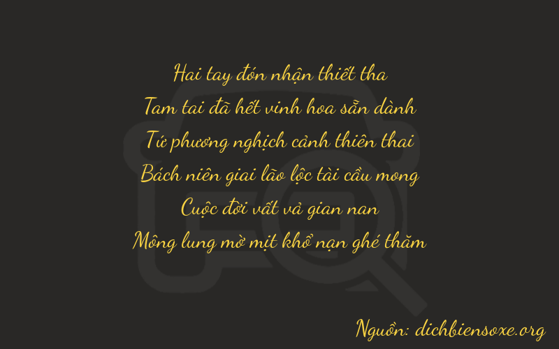 Thơ dịch biển số xe 23474