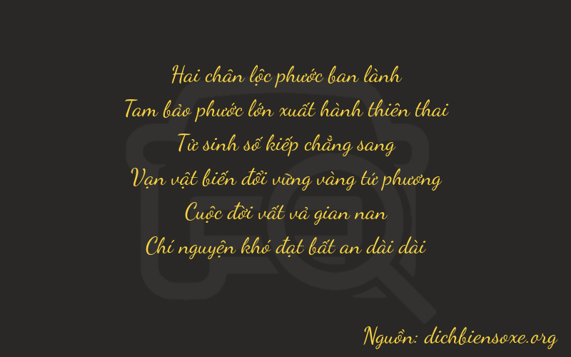 Thơ dịch biển số xe 23477
