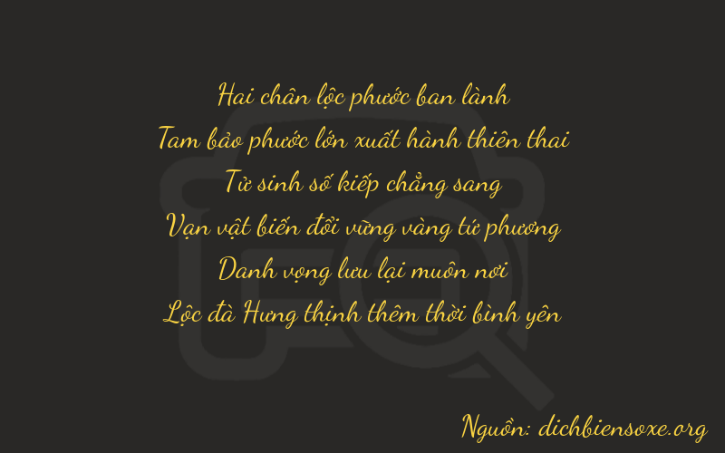Thơ dịch biển số xe 23486