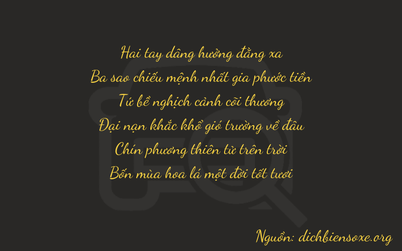 Thơ dịch biển số xe 23491