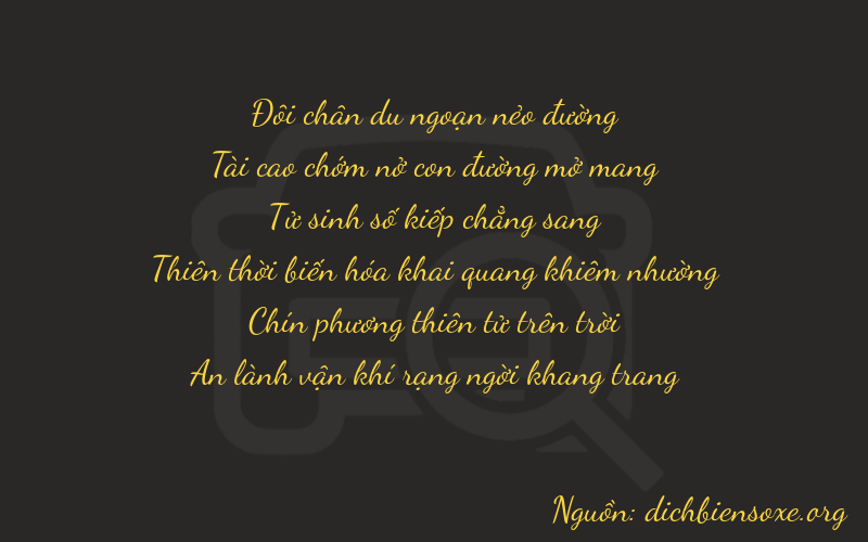 Thơ dịch biển số xe 23494