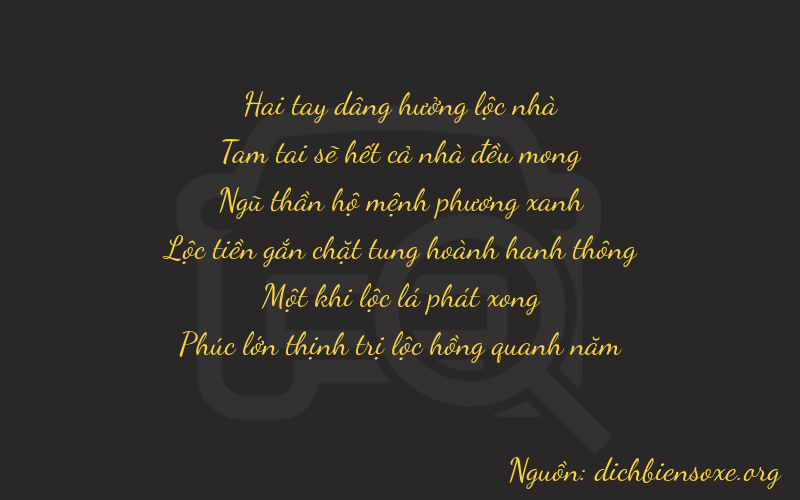 Thơ dịch biển số xe 23516
