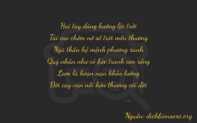 Thơ dịch biển số xe 23517