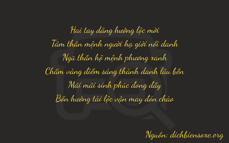Thơ dịch biển số xe 23524