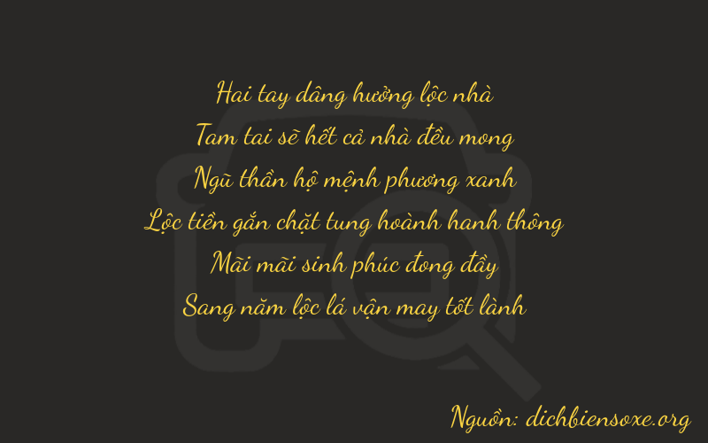Thơ dịch biển số xe 23525