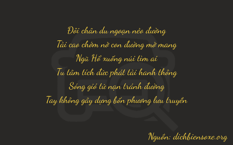 Thơ dịch biển số xe 23530