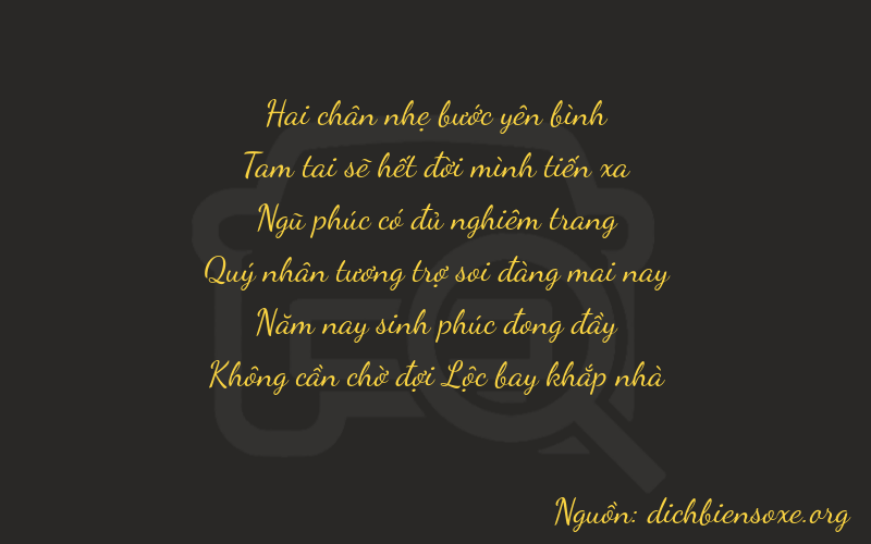 Thơ dịch biển số xe 23550