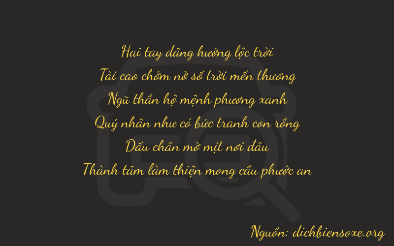 Thơ dịch biển số xe 23553