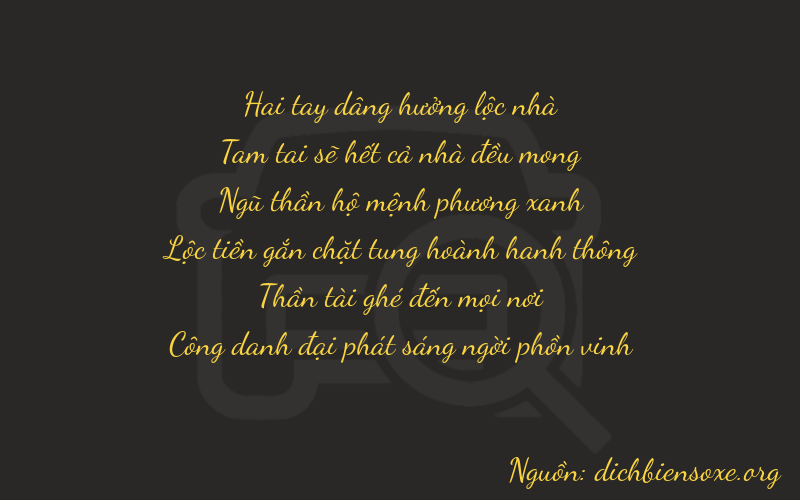 Thơ dịch biển số xe 23561