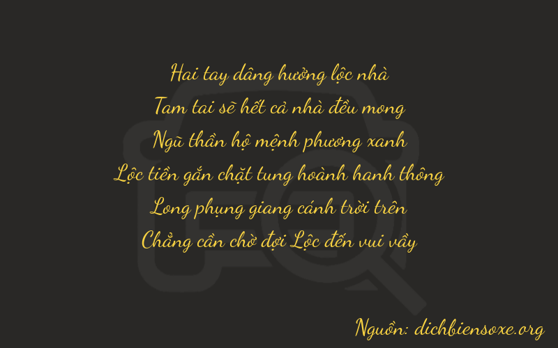 Thơ dịch biển số xe 23570