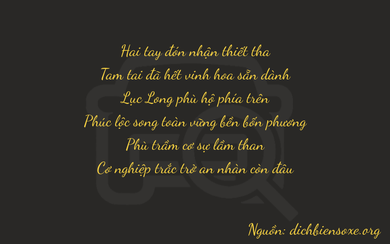 Thơ dịch biển số xe 23609
