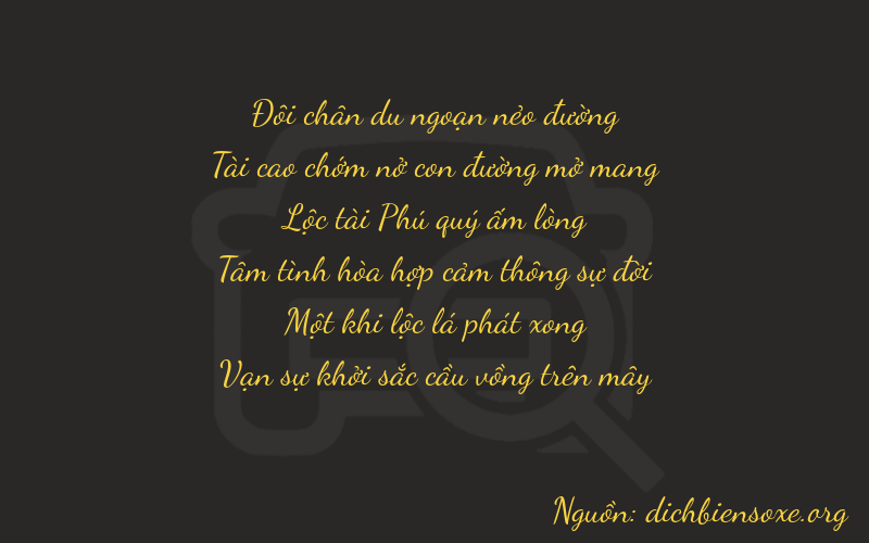 Thơ dịch biển số xe 23611
