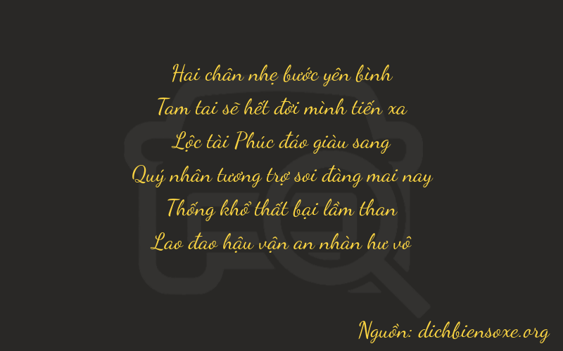Thơ dịch biển số xe 23613