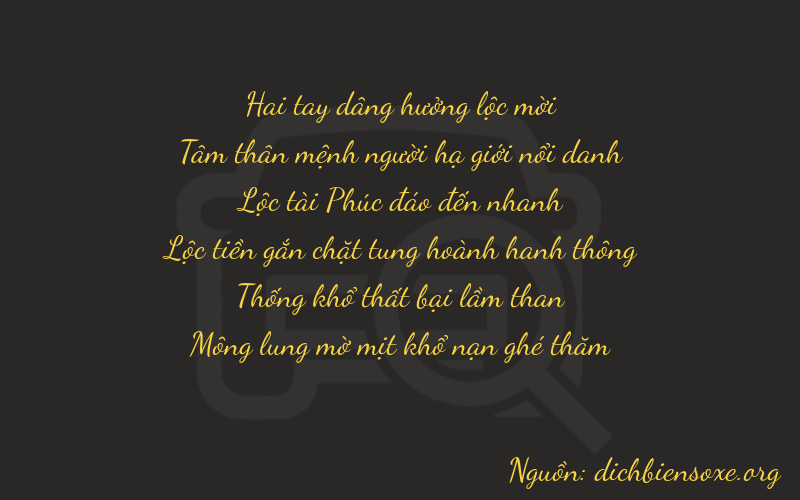 Thơ dịch biển số xe 23614